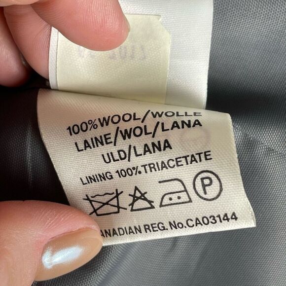 Vintage Jaeger 100% Wool Tweed Collarless Blazer - Women’s 6 - Picture 9 of 9